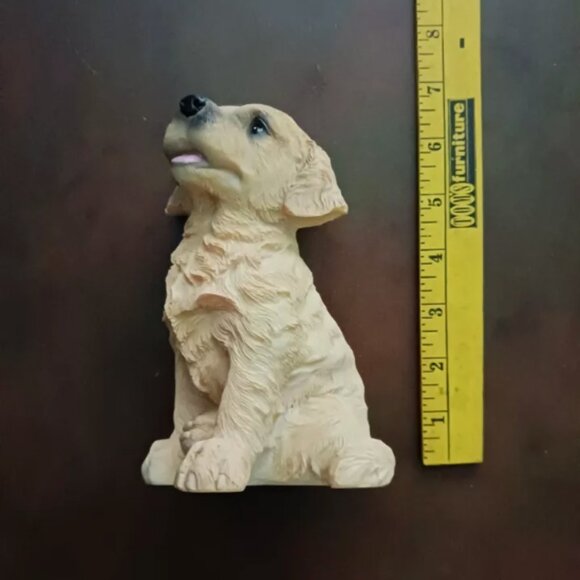 Golden Retriever Figurine Sitting Dog Nicely Detailed Statue Resin 6” Tall - Picture 12 of 12